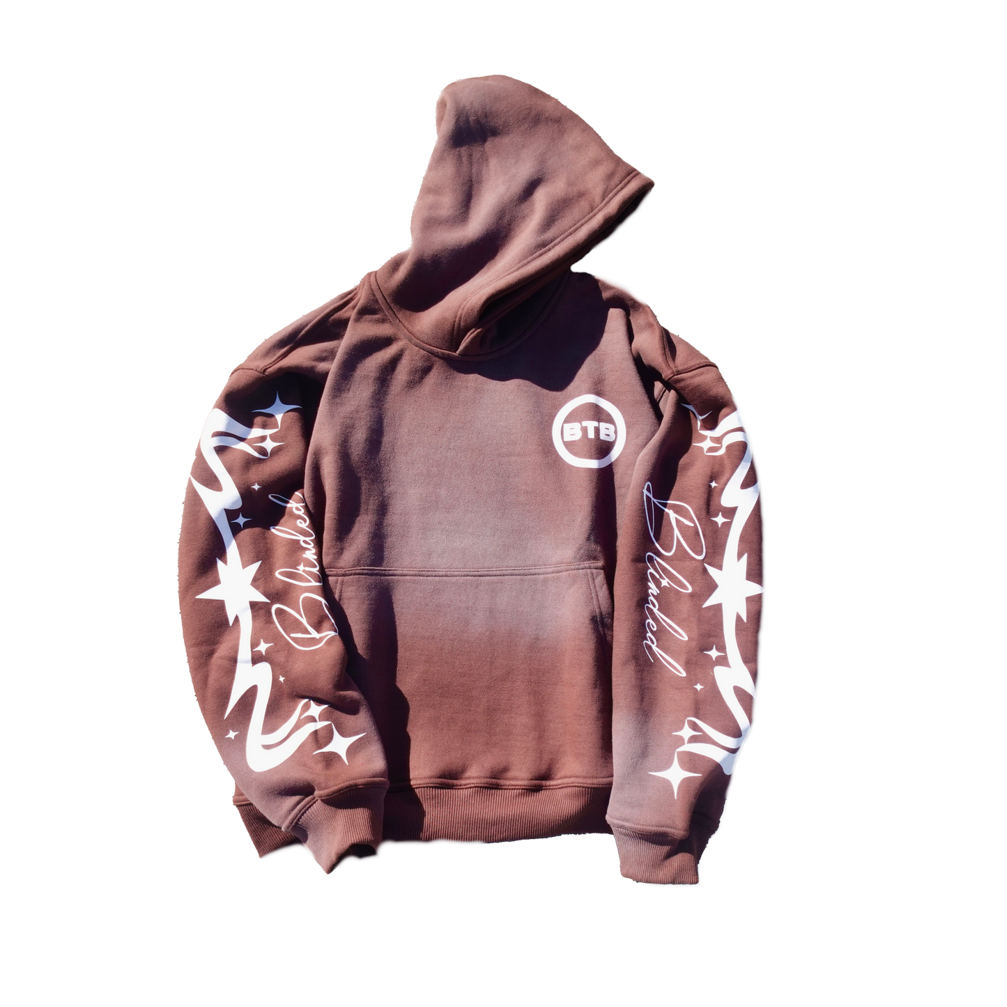 BROWN BTB FADED HOODIE (PRE-ORDER)
