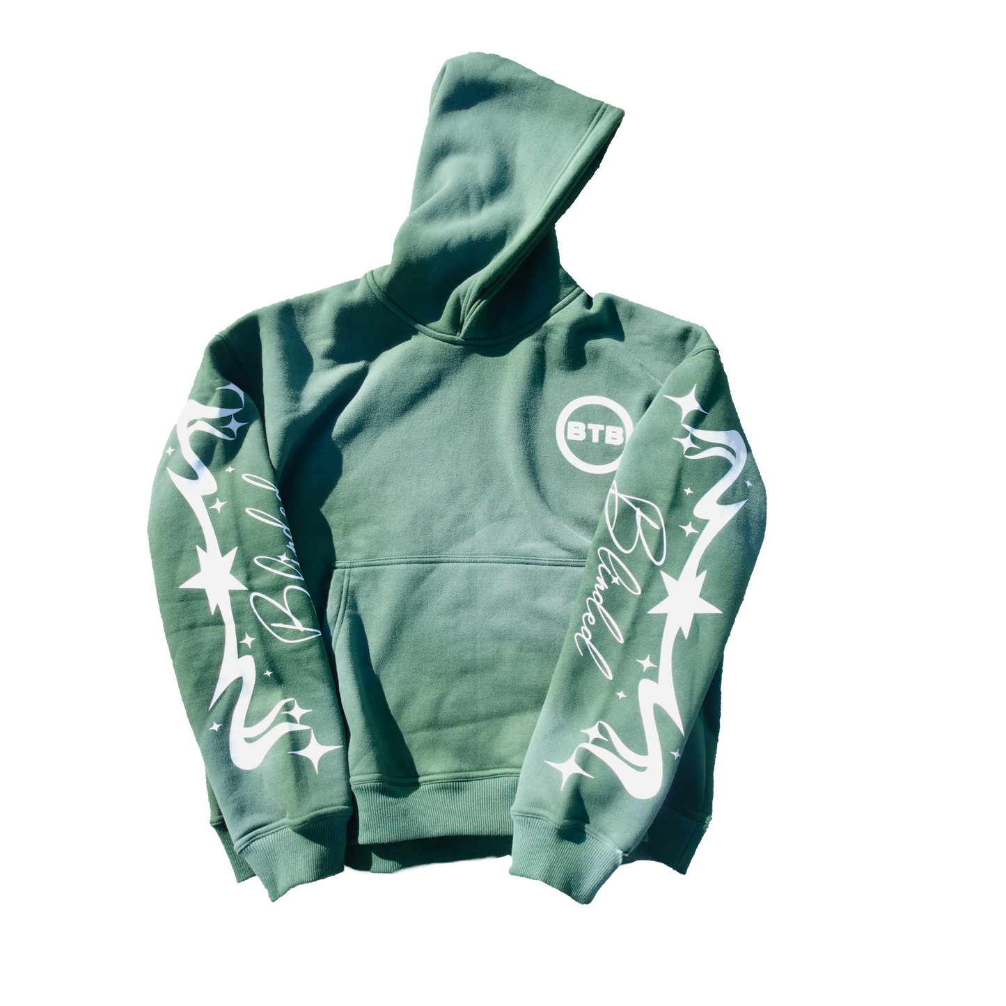 GREEN BTB FADED HOODIE (PRE-ORDER)
