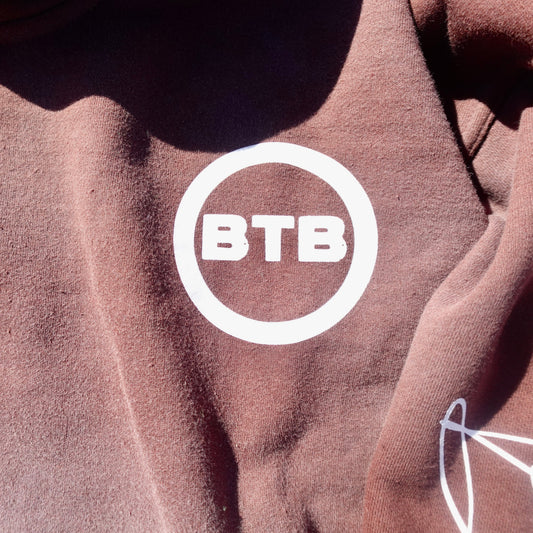 BROWN BTB FADED HOODIE (PRE-ORDER)