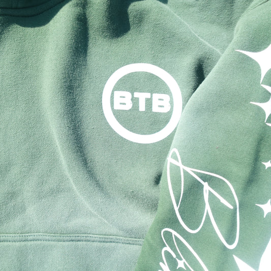 GREEN BTB FADED HOODIE (PRE-ORDER)