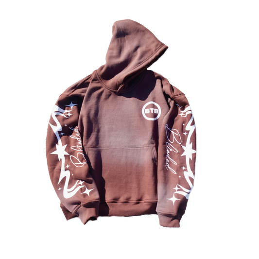 BROWN BTB FADED HOODIE (PRE-ORDER)
