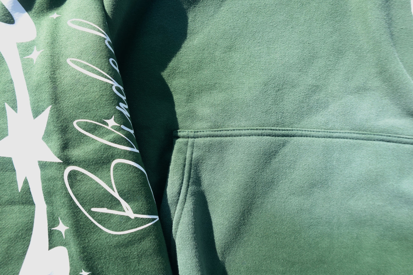 GREEN BTB FADED HOODIE