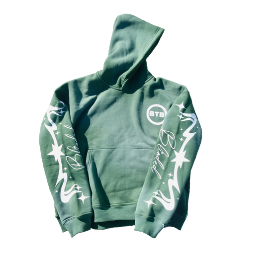 GREEN BTB FADED HOODIE (PRE-ORDER)